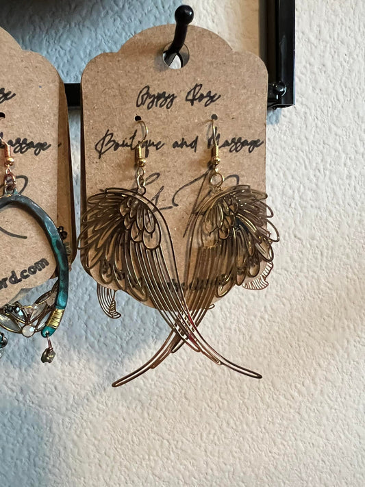 Angel wing earrings